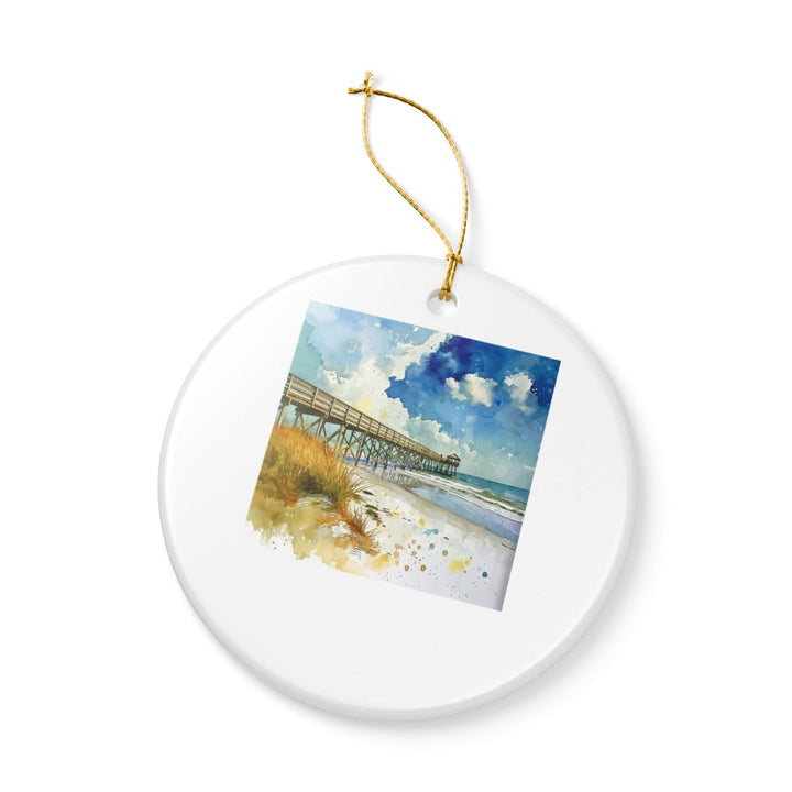 Folly Beach South Carolina Ornament: Unique Folly Beach Souvenir, Folly Beach South Carolina Xmas Decor, and Authentic Folly Beach Gift