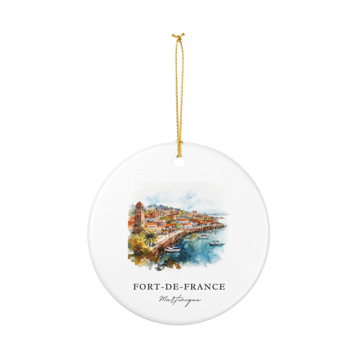Fort DE France Ornament: Unique Fort DE France Souvenir, Fort DE France Xmas Decor, and Authentic Fort DE France Gift