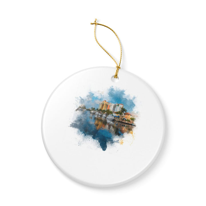 Fort Lauderdale Ornament: Unique Fort Lauderdale Souvenir, Fort Lauderdale Xmas Decor, and Authentic Fort Lauderdale Gift