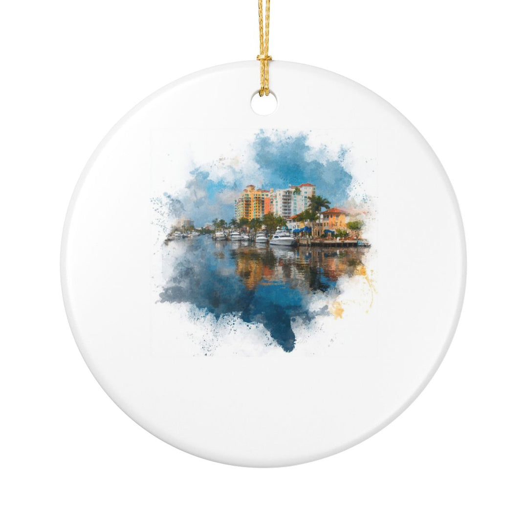 Fort Lauderdale Ornament: Unique Fort Lauderdale Souvenir, Fort Lauderdale Xmas Decor, and Authentic Fort Lauderdale Gift