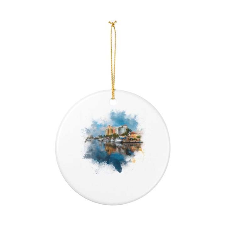 Fort Lauderdale Ornament: Unique Fort Lauderdale Souvenir, Fort Lauderdale Xmas Decor, and Authentic Fort Lauderdale Gift