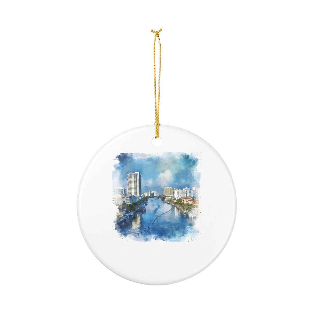 Fort Lauderdale Ornament: Unique Fort Lauderdale Souvenir, Fort Lauderdale Xmas Decor, and Authentic Fort Lauderdale Gift