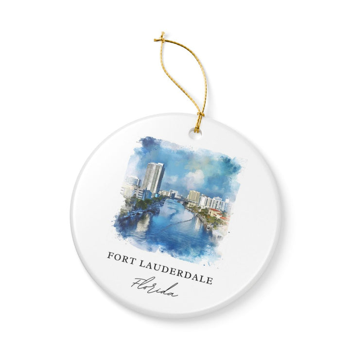 Fort Lauderdale Florida Ornament | Christmas Travel Souvenir Gift