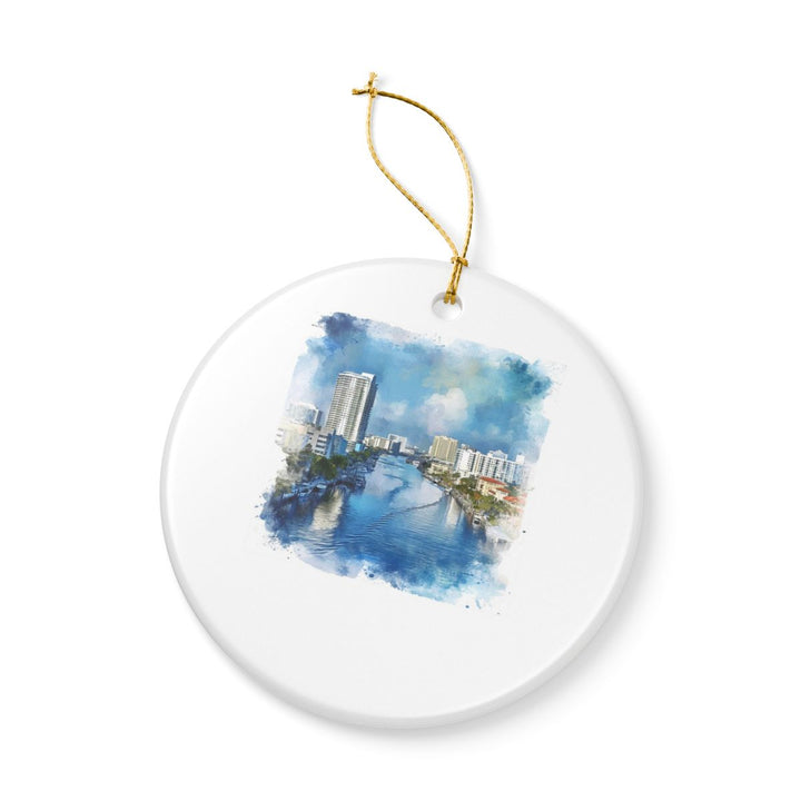 Fort Lauderdale Ornament: Unique Fort Lauderdale Souvenir, Fort Lauderdale Xmas Decor, and Authentic Fort Lauderdale Gift