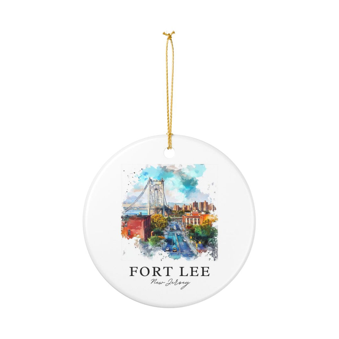 Fort Lee New Jersey USA Ornament: Unique Fort Lee Souvenir, Fort Lee New Jersey Xmas Decor, and Authentic Fort Lee Gift