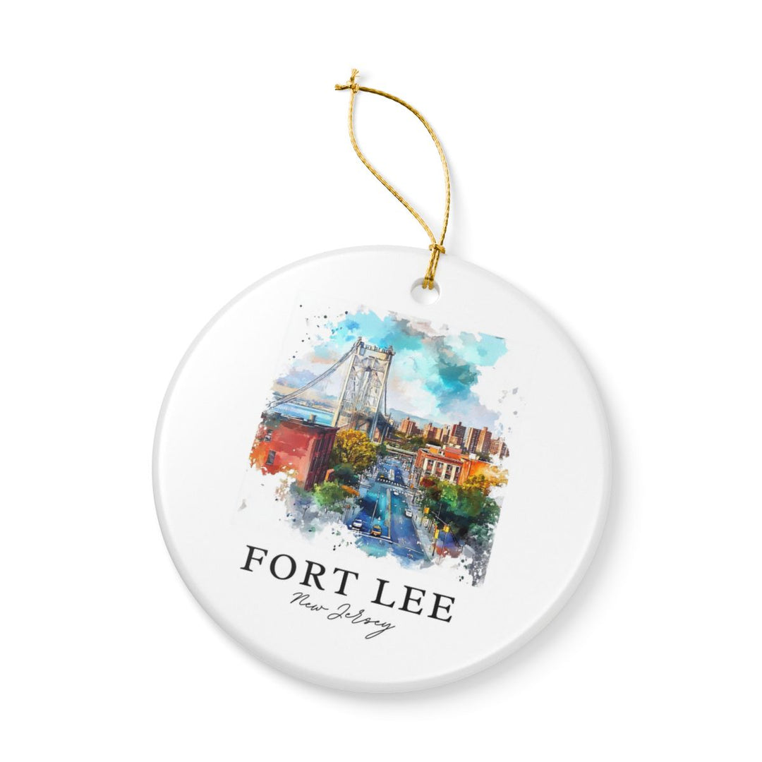 Fort Lee New Jersey USA Ornament: Unique Fort Lee Souvenir, Fort Lee New Jersey Xmas Decor, and Authentic Fort Lee Gift
