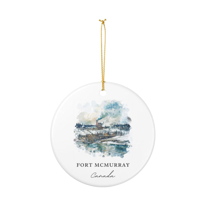 Fort Mcmurray Canada Ornament: Unique Fort Mcmurray Souvenir, Fort Mcmurray Canada Xmas Decor, and Authentic Fort Mcmurray Gift