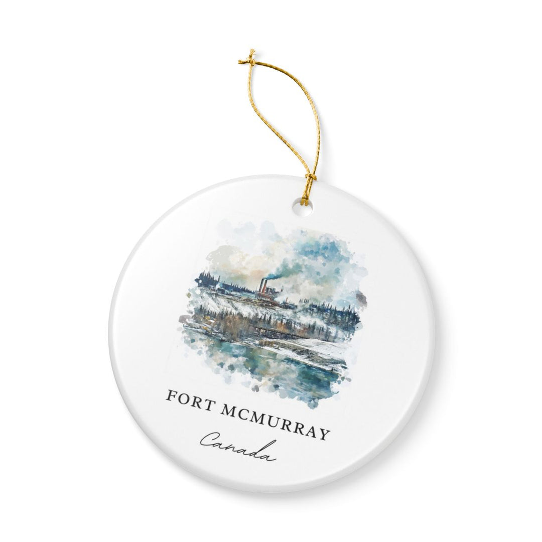 Fort Mcmurray Canada Ornament: Unique Fort Mcmurray Souvenir, Fort Mcmurray Canada Xmas Decor, and Authentic Fort Mcmurray Gift