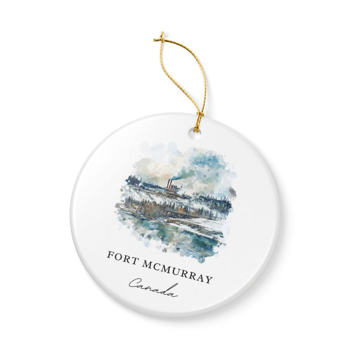Fort Mcmurray Canada Ornament: Unique Fort Mcmurray Souvenir, Fort Mcmurray Canada Xmas Decor, and Authentic Fort Mcmurray Gift