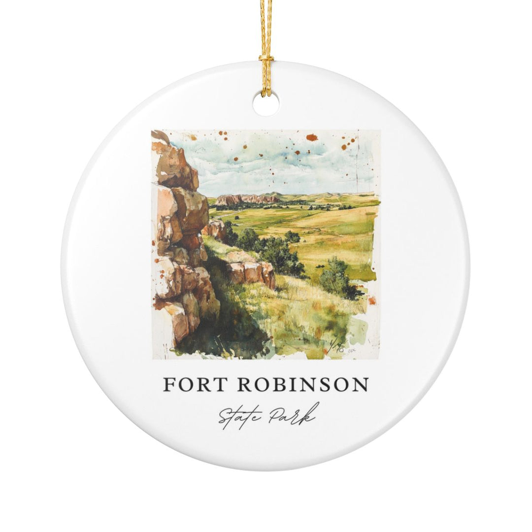 Fort Robinson State Park Nebraska USA Ornament: Unique Fort Robinson State Park Souvenir, Fort Robinson State Park Nebraska Xmas Decor, and Authentic Fort Robinson State Park Gift