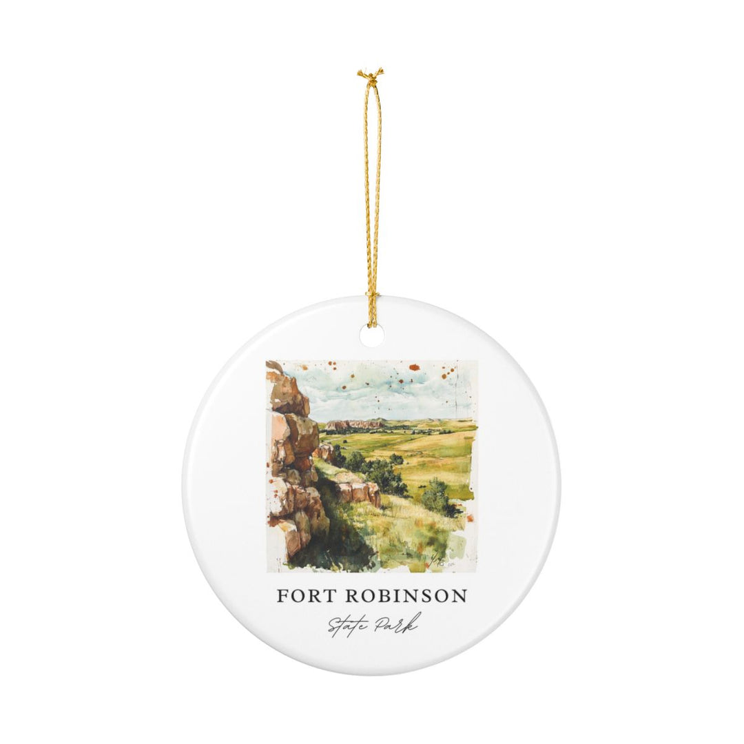 Fort Robinson State Park Nebraska USA Ornament: Unique Fort Robinson State Park Souvenir, Fort Robinson State Park Nebraska Xmas Decor, and Authentic Fort Robinson State Park Gift