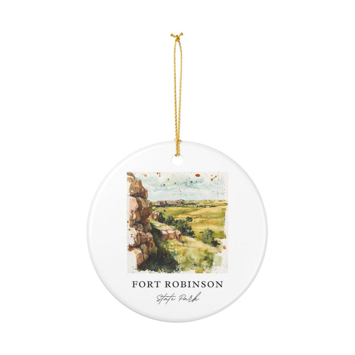 Fort Robinson State Park Nebraska USA Ornament: Unique Fort Robinson State Park Souvenir, Fort Robinson State Park Nebraska Xmas Decor, and Authentic Fort Robinson State Park Gift
