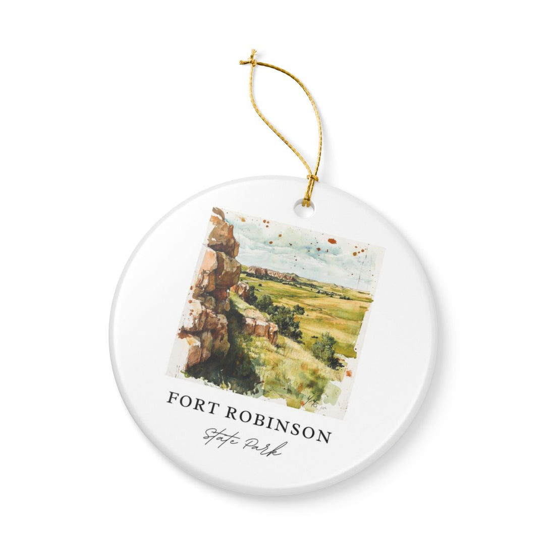 Fort Robinson State Park Nebraska USA Ornament: Unique Fort Robinson State Park Souvenir, Fort Robinson State Park Nebraska Xmas Decor, and Authentic Fort Robinson State Park Gift