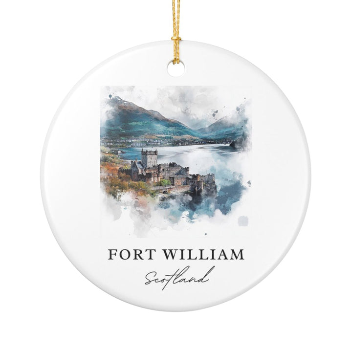 Fort William Scotland Ornament: Unique Fort William Souvenir, Fort William Scotland Xmas Decor, and Authentic Fort William Gift