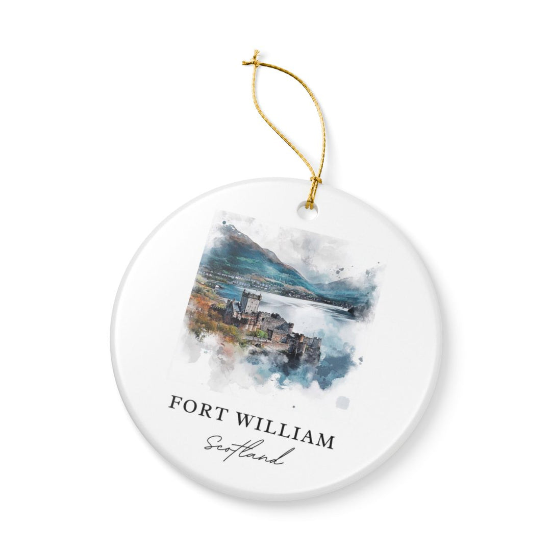 Fort William Scotland Ornament: Unique Fort William Souvenir, Fort William Scotland Xmas Decor, and Authentic Fort William Gift