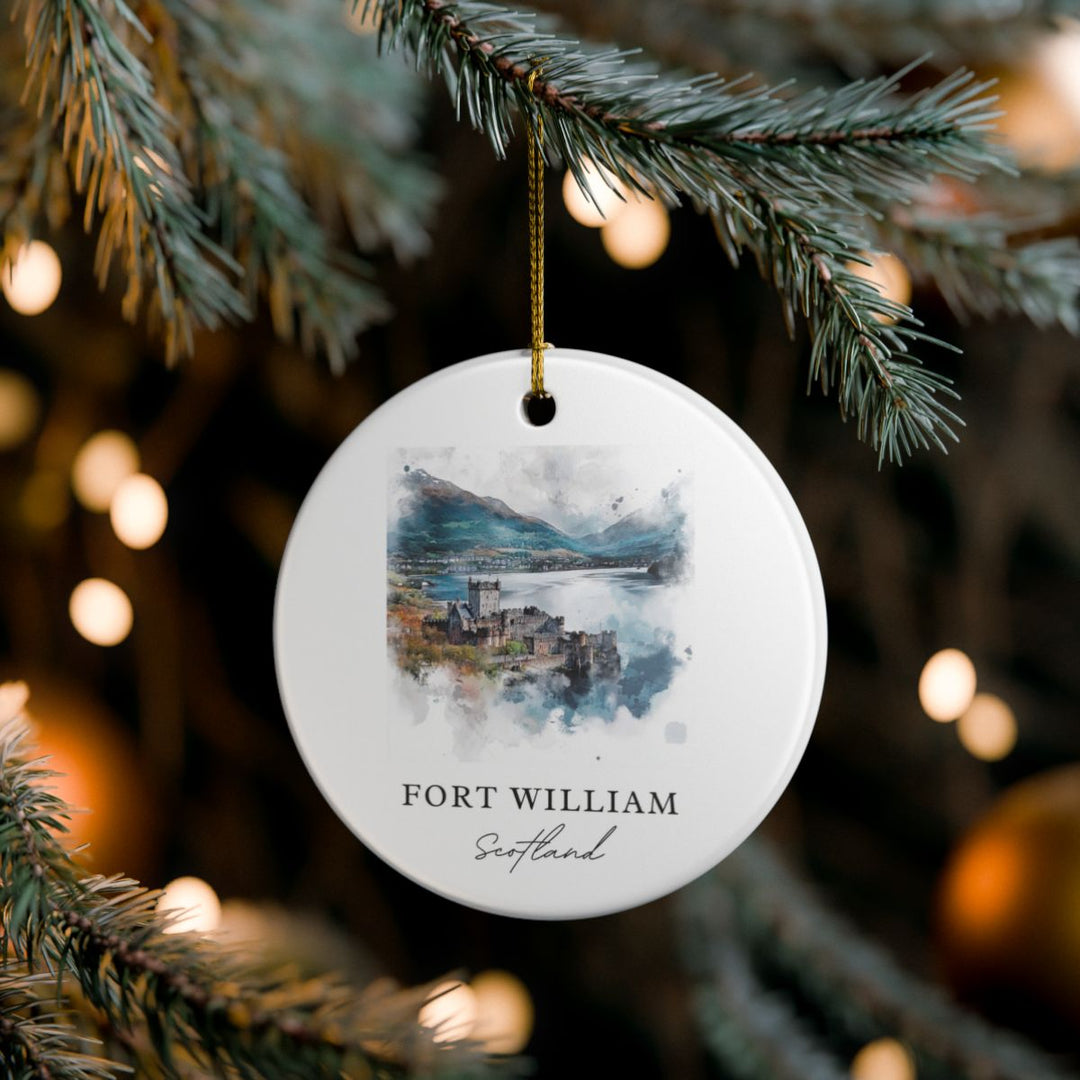 Fort William Scotland Ornament: Unique Fort William Souvenir, Fort William Scotland Xmas Decor, and Authentic Fort William Gift