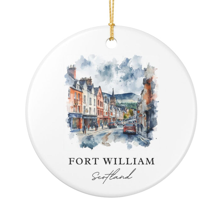 Fort William Scotland Ornament: Unique Fort William Souvenir, Fort William Scotland Xmas Decor, and Authentic Fort William Gift
