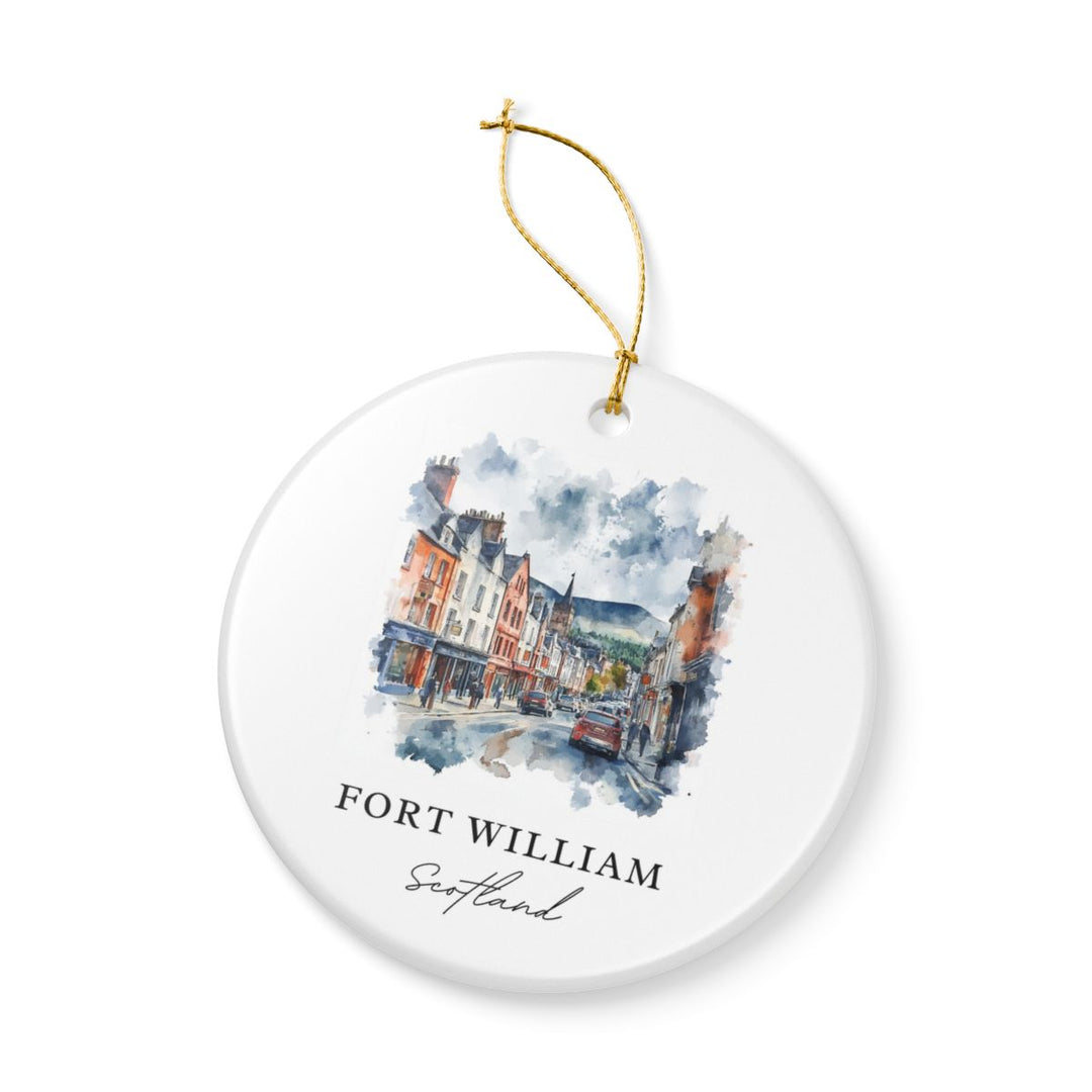 Fort William Scotland Ornament: Unique Fort William Souvenir, Fort William Scotland Xmas Decor, and Authentic Fort William Gift