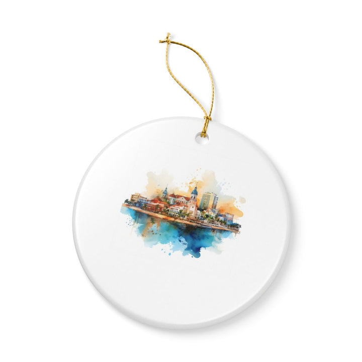 Fortaleza Brazil Ornament: Unique Fortaleza Brazil Souvenir, Fortaleza Brazil Xmas Decor, and Authentic Fortaleza Brazil Gift