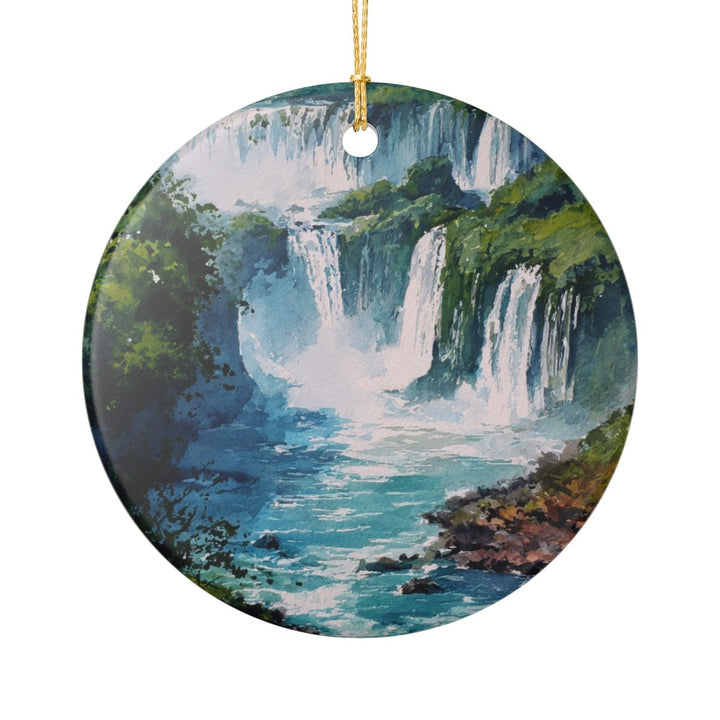 Foz Do Iguaçu Brazil Ornament: Unique Foz Do Iguaçu Souvenir, Foz Do Iguaçu Brazil Xmas Decor, and Authentic Foz Do Iguaçu Gift