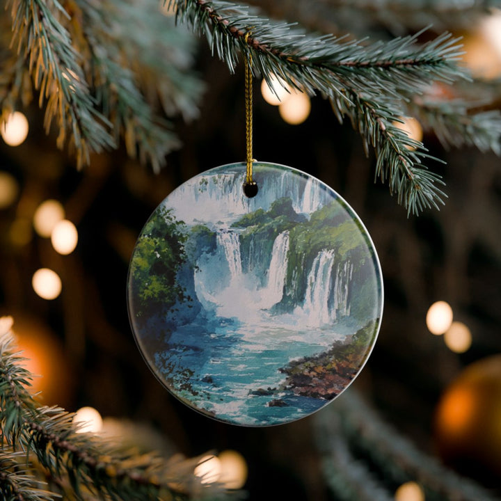 Foz Do Iguaçu Brazil Ornament: Unique Foz Do Iguaçu Souvenir, Foz Do Iguaçu Brazil Xmas Decor, and Authentic Foz Do Iguaçu Gift