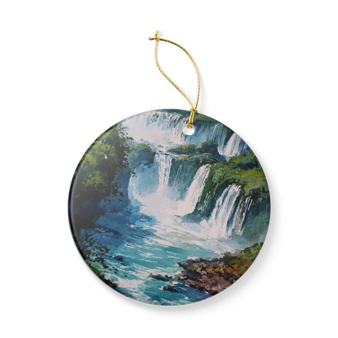 Foz Do Iguaçu Brazil Ornament: Unique Foz Do Iguaçu Souvenir, Foz Do Iguaçu Brazil Xmas Decor, and Authentic Foz Do Iguaçu Gift