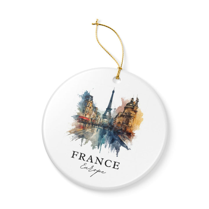 France Ornament: Unique France Souvenir, France Xmas Decor, and Authentic France Gift