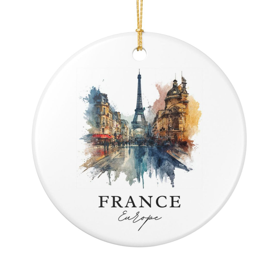 France Ornament: Unique France Souvenir, France Xmas Decor, and Authentic France Gift