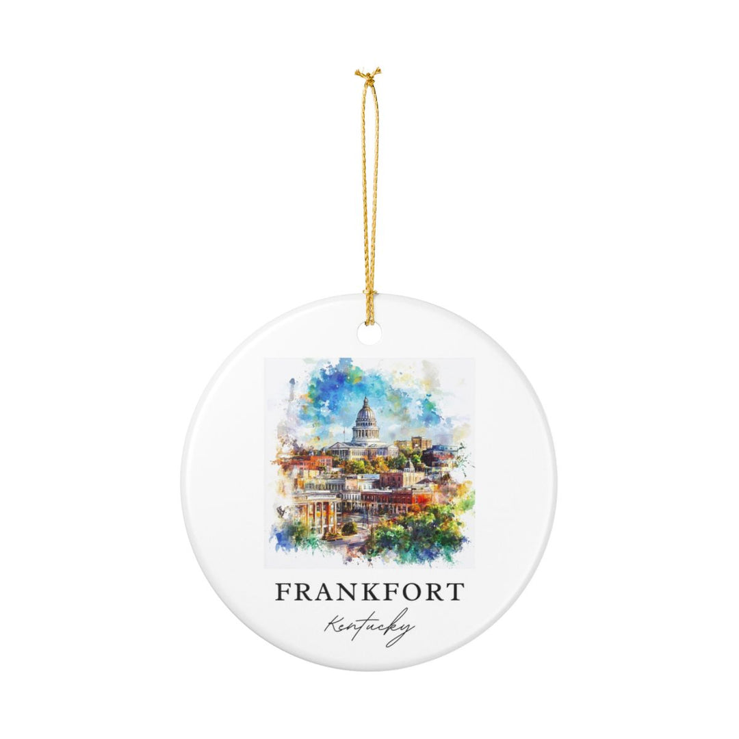 Frankfort Kentucky Ornament: Unique Frankfort Kentucky Souvenir, Frankfort Kentucky Xmas Decor, and Authentic Frankfort Kentucky Gift