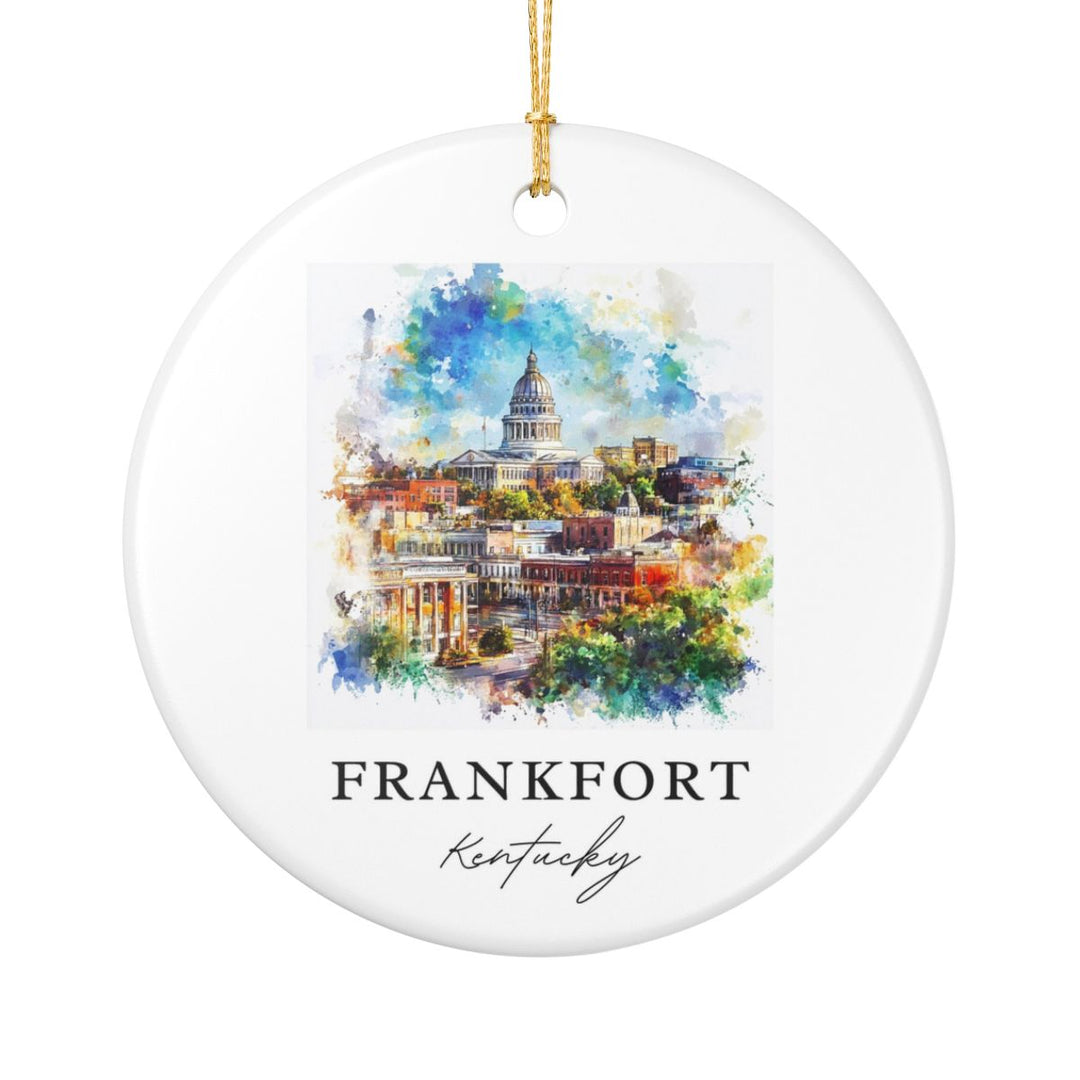 Frankfort Kentucky Ornament: Unique Frankfort Kentucky Souvenir, Frankfort Kentucky Xmas Decor, and Authentic Frankfort Kentucky Gift