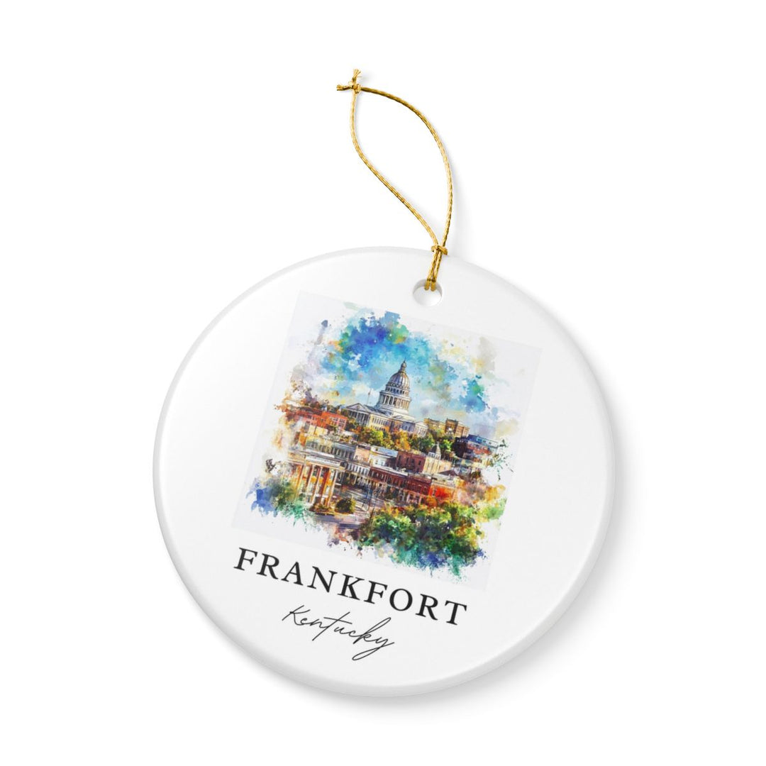 Frankfort Kentucky Ornament: Unique Frankfort Kentucky Souvenir, Frankfort Kentucky Xmas Decor, and Authentic Frankfort Kentucky Gift