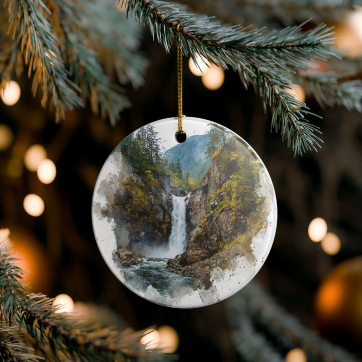 Franklin Falls Washington USA Ornament: Unique Franklin Falls Souvenir, Franklin Falls Washington Xmas Decor, and Authentic Franklin Falls Gift