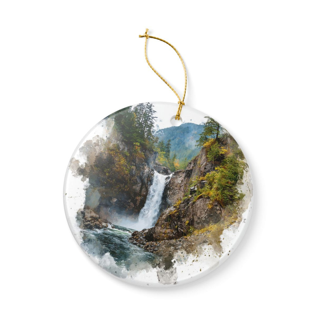 Franklin Falls Washington USA Ornament: Unique Franklin Falls Souvenir, Franklin Falls Washington Xmas Decor, and Authentic Franklin Falls Gift
