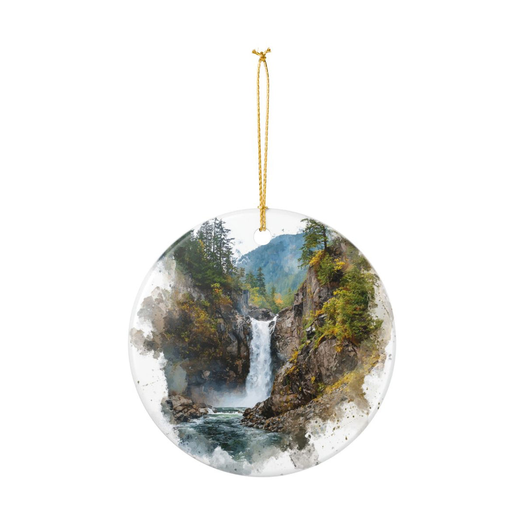 Franklin Falls Washington USA Ornament: Unique Franklin Falls Souvenir, Franklin Falls Washington Xmas Decor, and Authentic Franklin Falls Gift