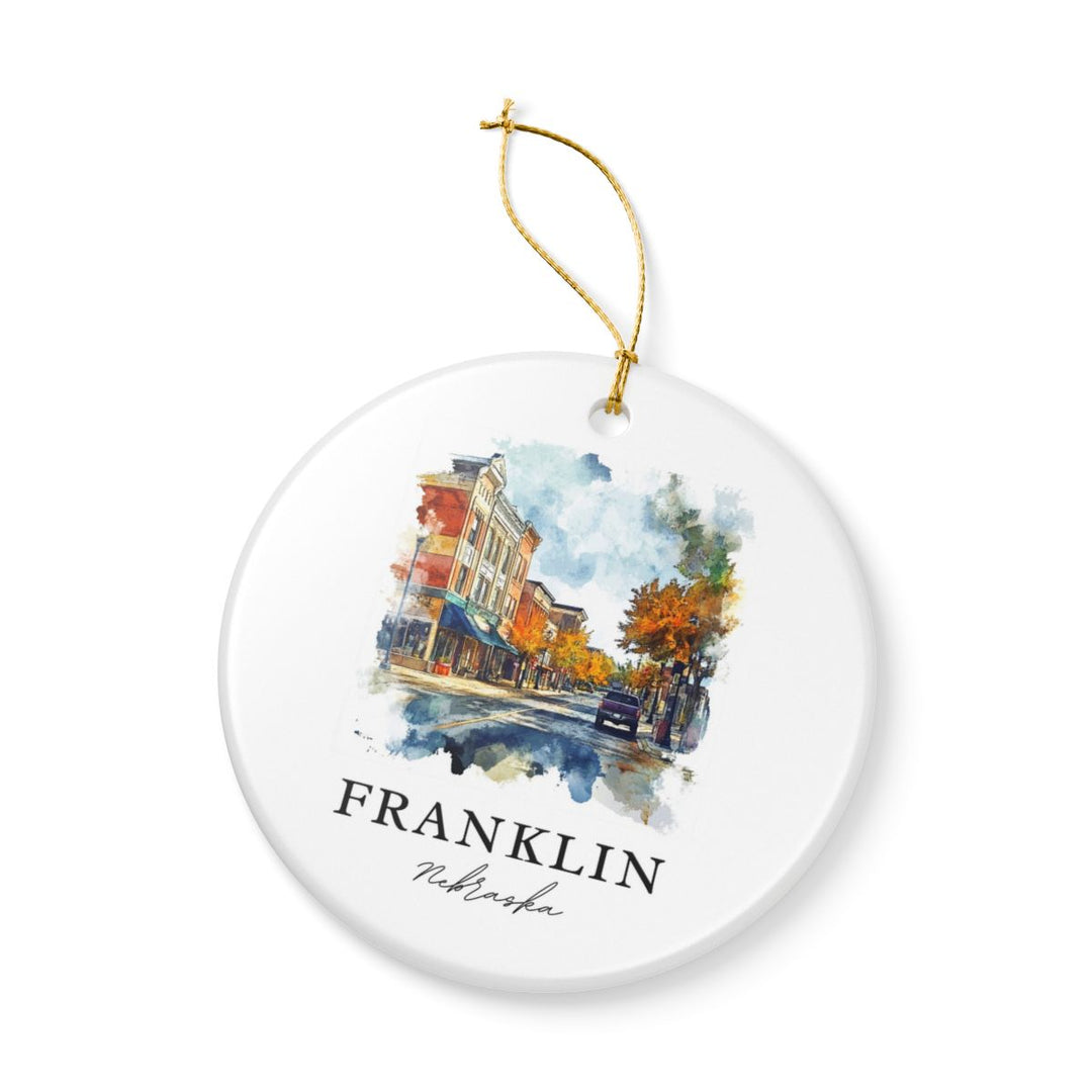 Franklin Nebraska USA Ornament: Unique Franklin Souvenir, Franklin Nebraska Xmas Decor, and Authentic Franklin Gift