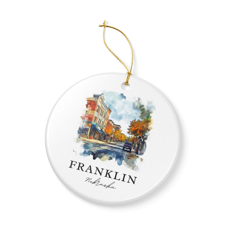 Franklin Nebraska USA Ornament: Unique Franklin Souvenir, Franklin Nebraska Xmas Decor, and Authentic Franklin Gift