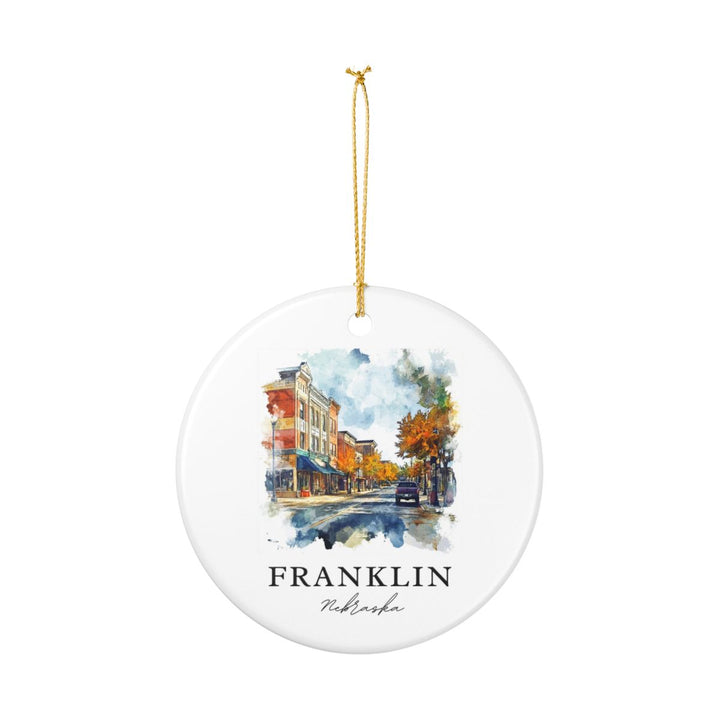 Franklin Nebraska USA Ornament: Unique Franklin Souvenir, Franklin Nebraska Xmas Decor, and Authentic Franklin Gift