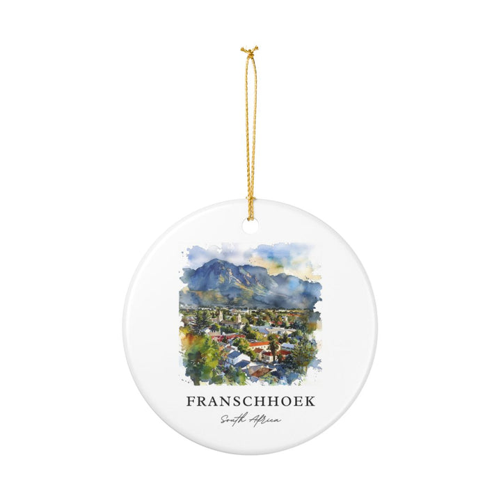 Franschhoek South Africa Ornament: Unique Franschhoek Souvenir, Franschhoek South Africa Xmas Decor, and Authentic Franschhoek Gift