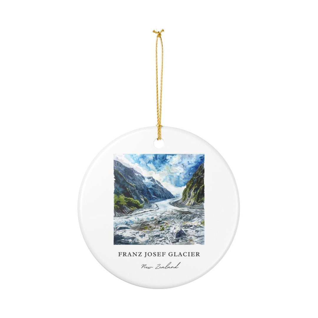 Franz Josef Glacier New Zealand Ornament: Unique Franz Josef Glacier Souvenir, Franz Josef Glacier New Zealand Xmas Decor, and Authentic Franz Josef Glacier Gift