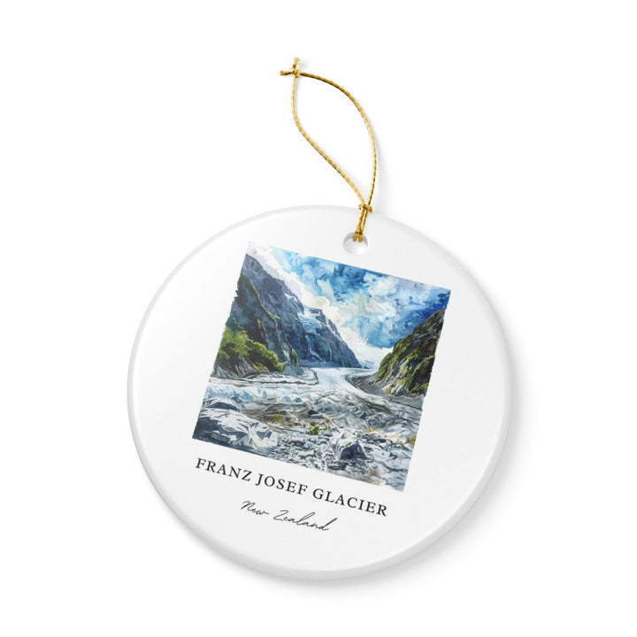 Franz Josef Glacier New Zealand Ornament: Unique Franz Josef Glacier Souvenir, Franz Josef Glacier New Zealand Xmas Decor, and Authentic Franz Josef Glacier Gift