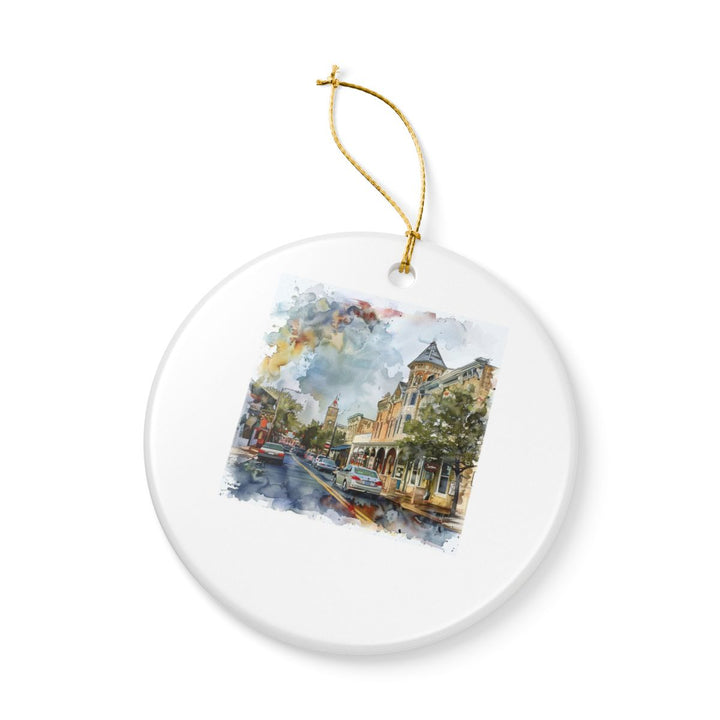 Fredericksburg TX Texas Ornament: Unique Fredericksburg Souvenir, Fredericksburg Texas Xmas Decor, and Authentic Fredericksburg Gift