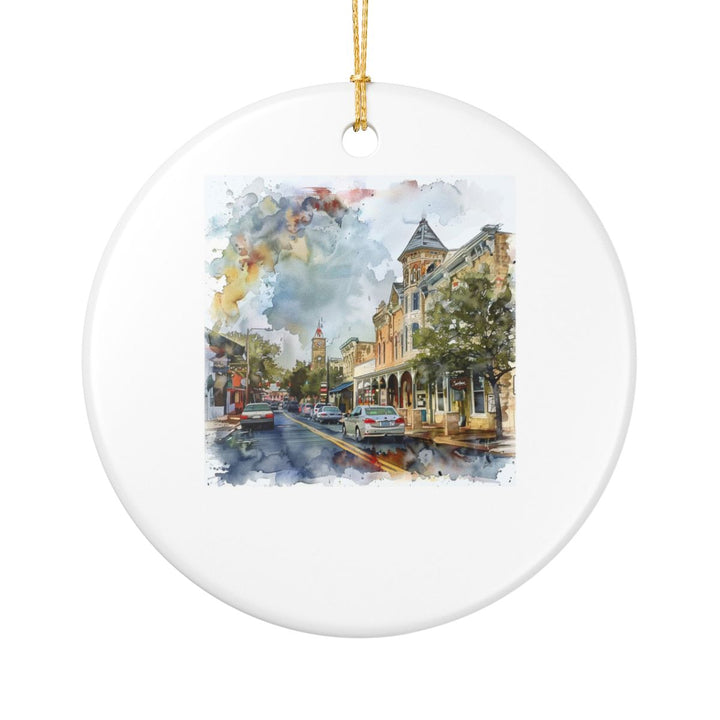 Fredericksburg TX Texas Ornament: Unique Fredericksburg Souvenir, Fredericksburg Texas Xmas Decor, and Authentic Fredericksburg Gift