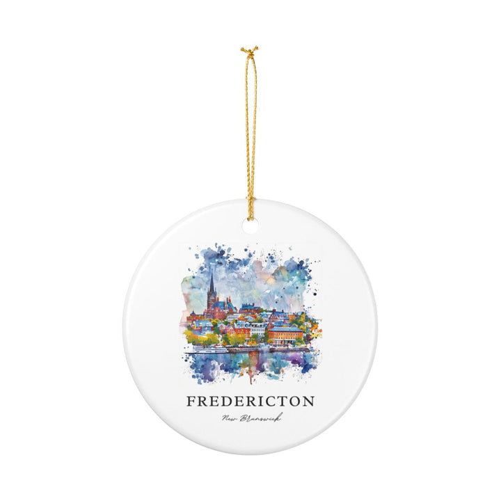 Fredericton Ornament: Unique Fredericton Souvenir, Fredericton Xmas Decor, and Authentic Fredericton Gift