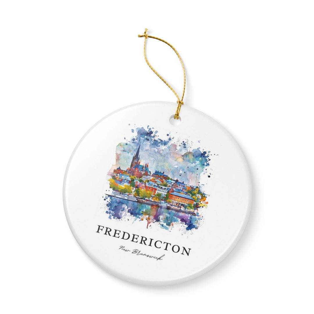Fredericton Ornament: Unique Fredericton Souvenir, Fredericton Xmas Decor, and Authentic Fredericton Gift