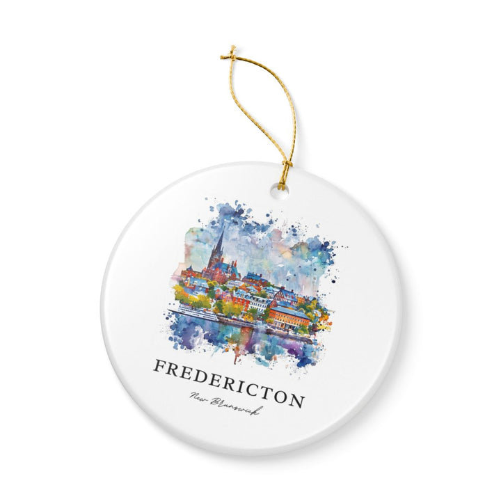 Fredericton Ornament: Unique Fredericton Souvenir, Fredericton Xmas Decor, and Authentic Fredericton Gift
