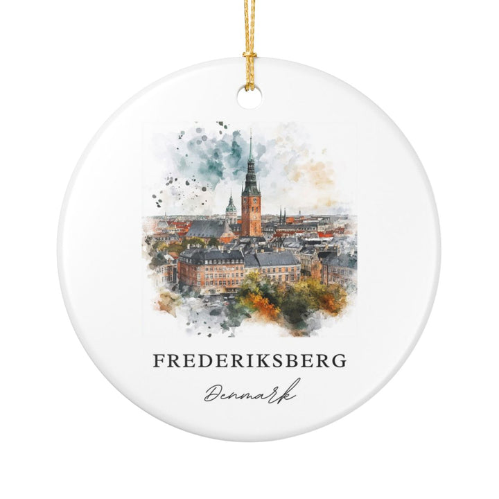 Frederiksberg Ornament: Unique Frederiksberg Souvenir, Frederiksberg Xmas Decor, and Authentic Frederiksberg Gift