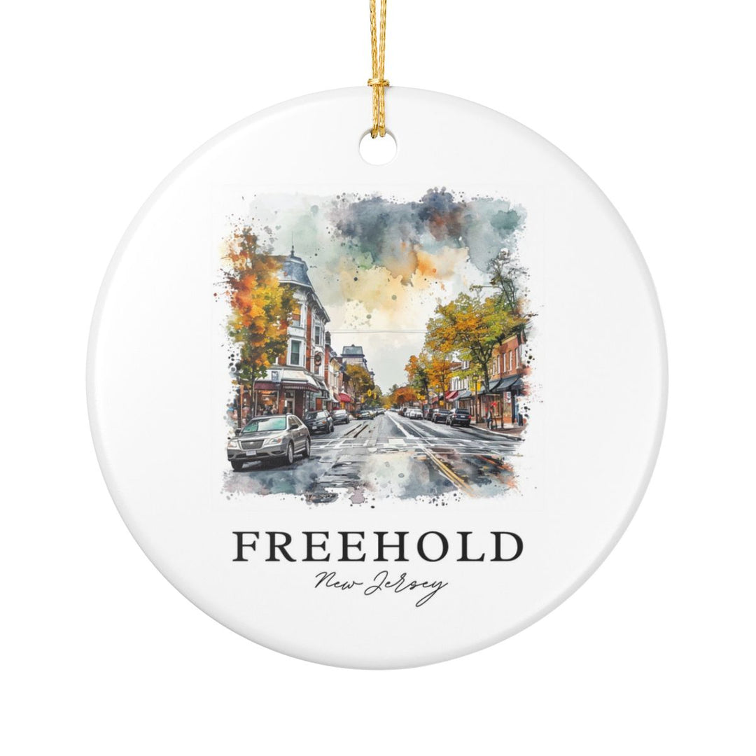 Freehold New Jersey New Jersey Ornament: Unique Freehold New Jersey Souvenir, Freehold New Jersey Xmas Decor, and Authentic Freehold New Jersey Gift