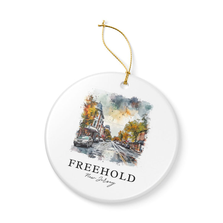 Freehold New Jersey New Jersey Ornament: Unique Freehold New Jersey Souvenir, Freehold New Jersey Xmas Decor, and Authentic Freehold New Jersey Gift