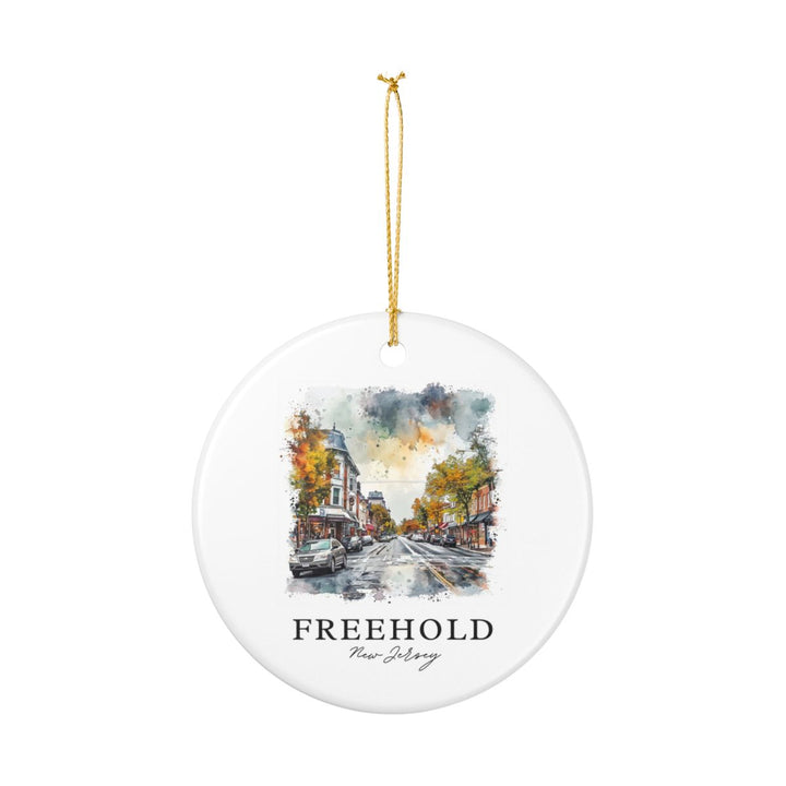Freehold New Jersey New Jersey Ornament: Unique Freehold New Jersey Souvenir, Freehold New Jersey Xmas Decor, and Authentic Freehold New Jersey Gift