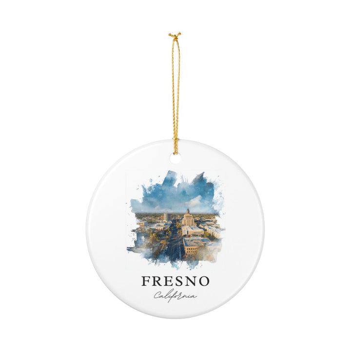 Fresno California Ornament: Unique Fresno Souvenir, Fresno California Xmas Decor, and Authentic Fresno Gift
